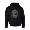 Black - Front - Johnny Cash Unisex Adult Ring Of Fire Hoodie