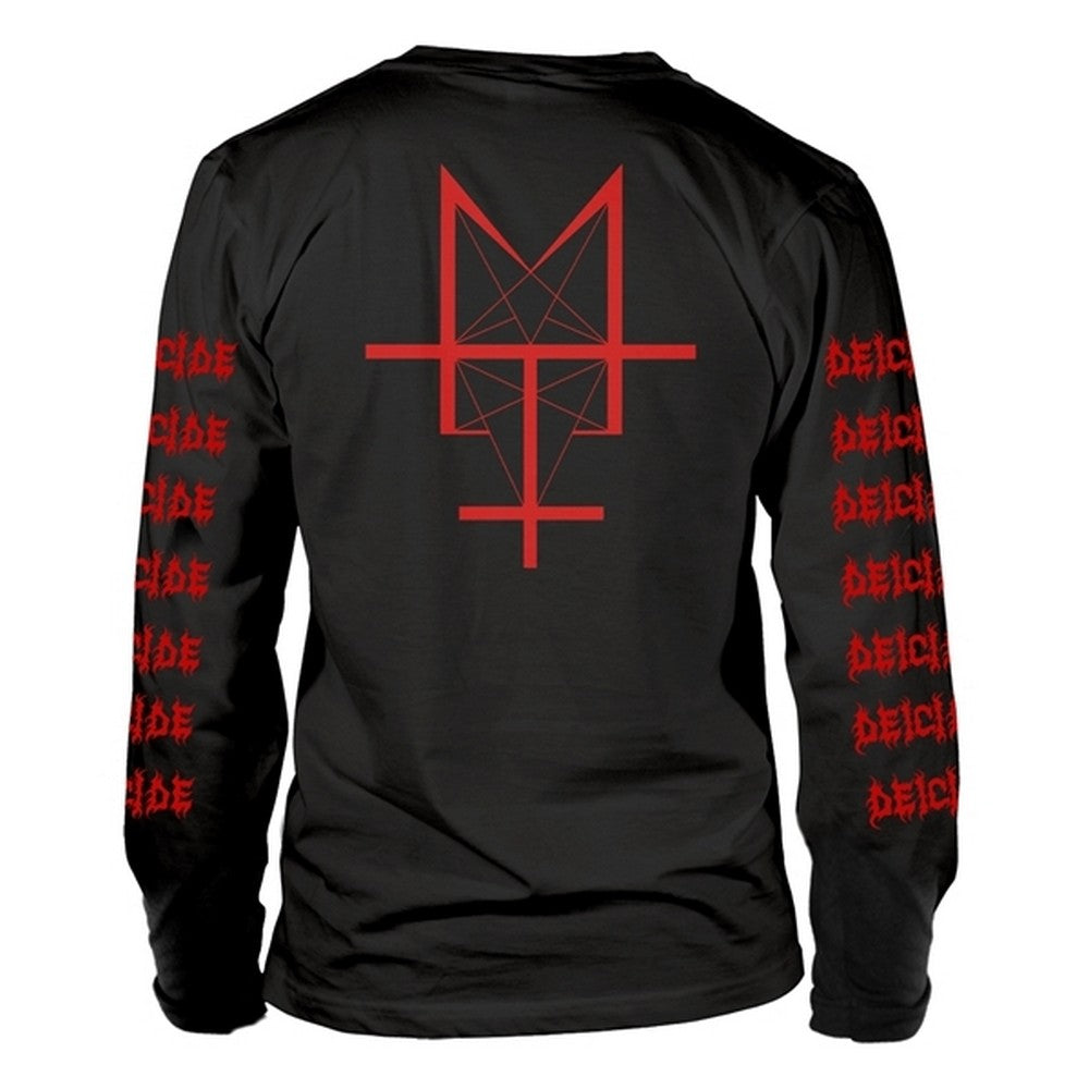 Black - Back - Deicide Unisex Adult Self Titled Album Long-Sleeved T-Shirt