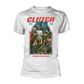 White - Front - Clutch Unisex Adult Elephant T-Shirt
