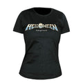 Black - Front - Helloween Womens-Ladies Skyfall Logo T-Shirt