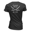 Black - Back - Helloween Womens-Ladies Pirate T-Shirt
