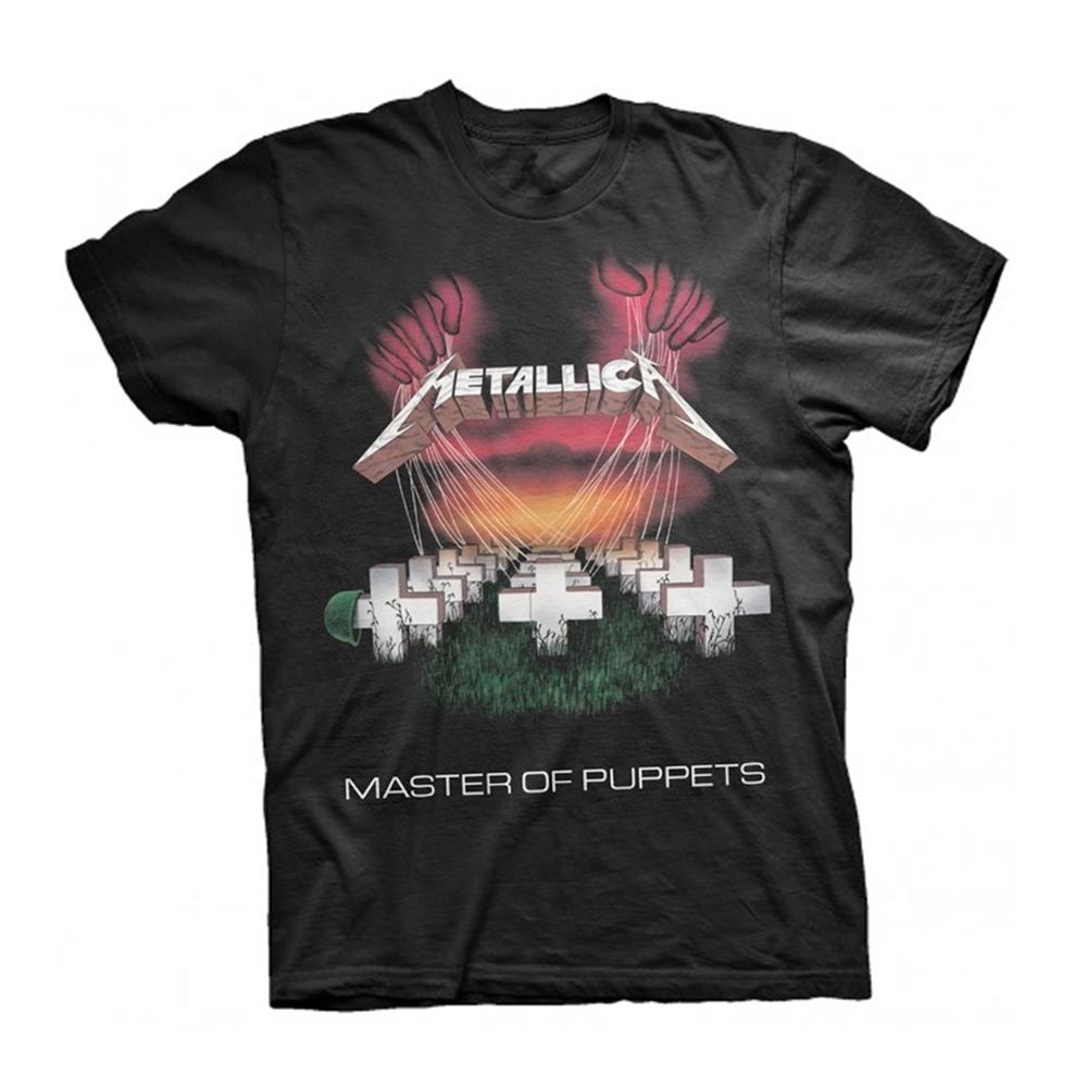 Black - Front - Metallica Unisex Adult MOP European Tour 86 T-Shirt