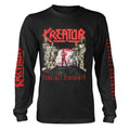 Black - Front - Kreator Unisex Adult Terrible Certainty Long-Sleeved T-Shirt