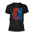 Black - Front - Nirvana Unisex Adult Seahorse T-Shirt