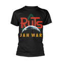 Black - Front - Ruts Unisex Adult Jah War T-Shirt