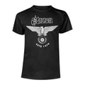 Black - Front - Saxon Unisex Adult ESTD 1979 T-Shirt