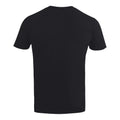 Black - Back - Saxon Unisex Adult Denim And Leather T-Shirt