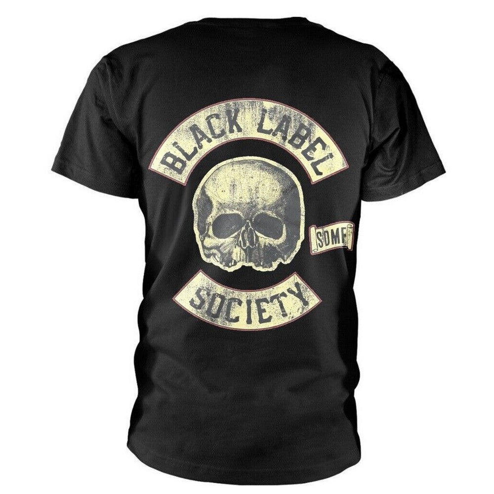 Black - Back - Black Label Society Unisex Adult Hell Riding Worldwide T-Shirt