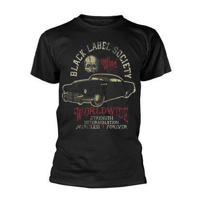 Black - Front - Black Label Society Unisex Adult Hell Riding Worldwide T-Shirt