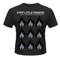 Black - Front - Stiff Little Fingers Unisex Adult Inflammable Material T-Shirt