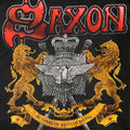 Black - Side - Saxon Unisex Adult 40 Years T-Shirt