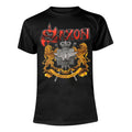 Black - Front - Saxon Unisex Adult 40 Years T-Shirt