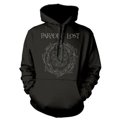 Black - Front - Paradise Lost Unisex Adult Crown Of Thorns Hoodie