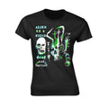 Black - Front - Alien Sex Fiend Womens-Ladies Dead And Buried Skinny T-Shirt