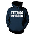 Blue - Front - Frank Zappa Unisex Adult Titties ´N´ Beer Hoodie