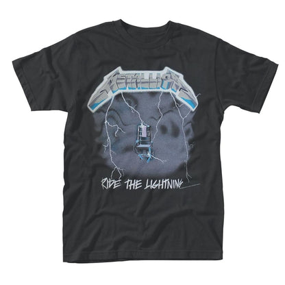 Black - Front - Metallica Unisex Adult Ride The Lightning T-Shirt