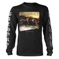 Black - Front - Bathory Unisex Adult Blood Fire Death 2 Long-Sleeved T-Shirt
