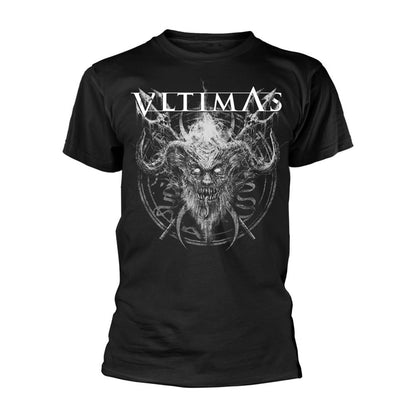 Black-White - Front - Vltimas Unisex Adult Sapientia Autem Ueteres T-Shirt