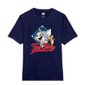 Blue - Front - Tom and Jerry Unisex Adult Classic Retro T-Shirt