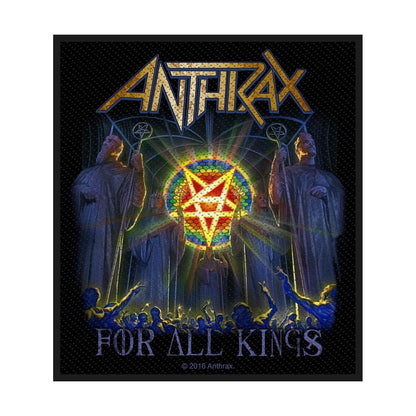 Black-Blue - Front - Anthrax For All Kings Patch