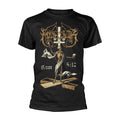 Black-Gold - Front - Marduk Unisex Adult Rom 5:12 Back Print T-Shirt