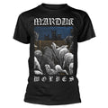 Black - Front - Marduk Unisex Adult Wolves Back Print T-Shirt