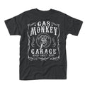 Black - Front - Gas Monkey Garage Unisex Adult Flourish T-Shirt