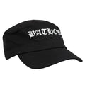 Black - Side - Bathory Logo Peaked Army Cap