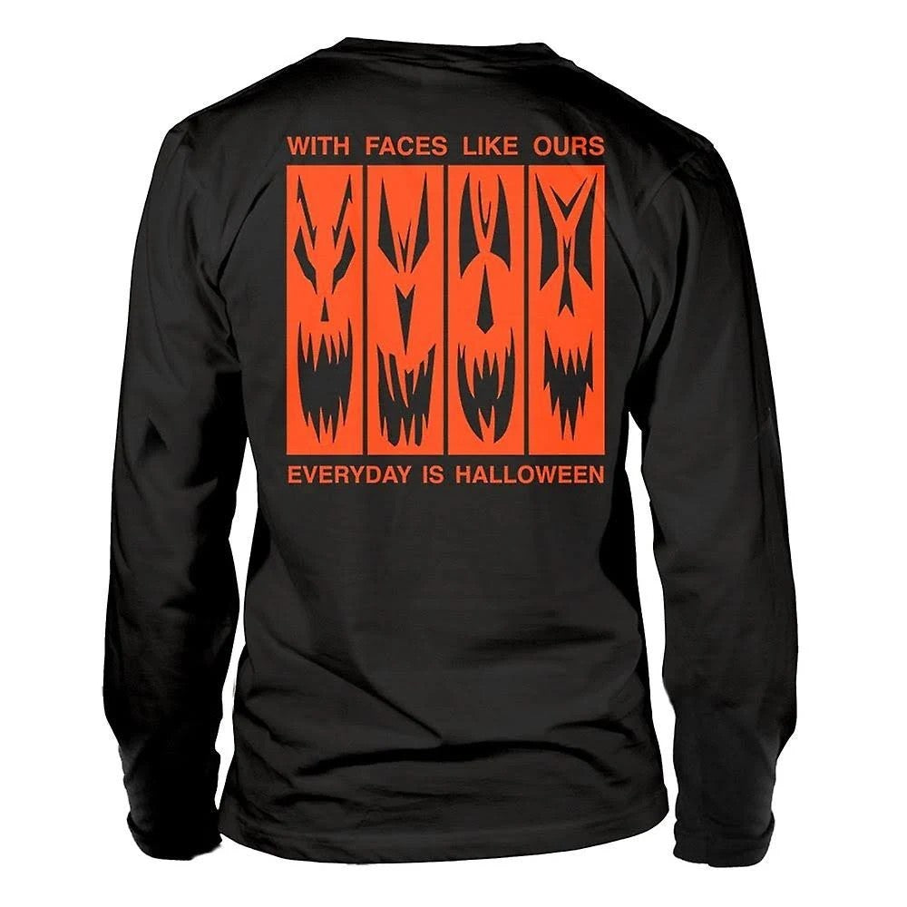 Black - Back - Type O Negative Unisex Adult Everyday Is Halloween Long-Sleeved T-Shirt