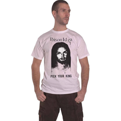 White - Side - Poison Idea Unisex Adult Pick Your King T-Shirt