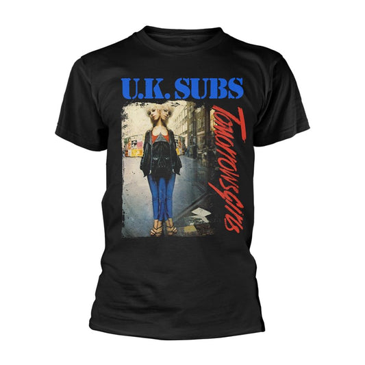 Black - Front - UK Subs Unisex Adult Tomorrows Girls T-Shirt