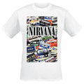 White - Front - Nirvana Unisex Adult Cassettes T-Shirt