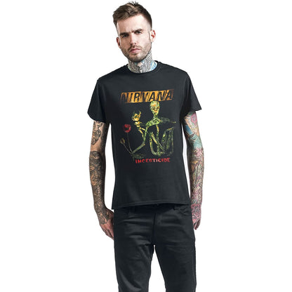 Black - Back - Nirvana Unisex Adult Reformant Incesticide T-Shirt