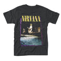 Black - Front - Nirvana Unisex Adult Stage Jump T-Shirt