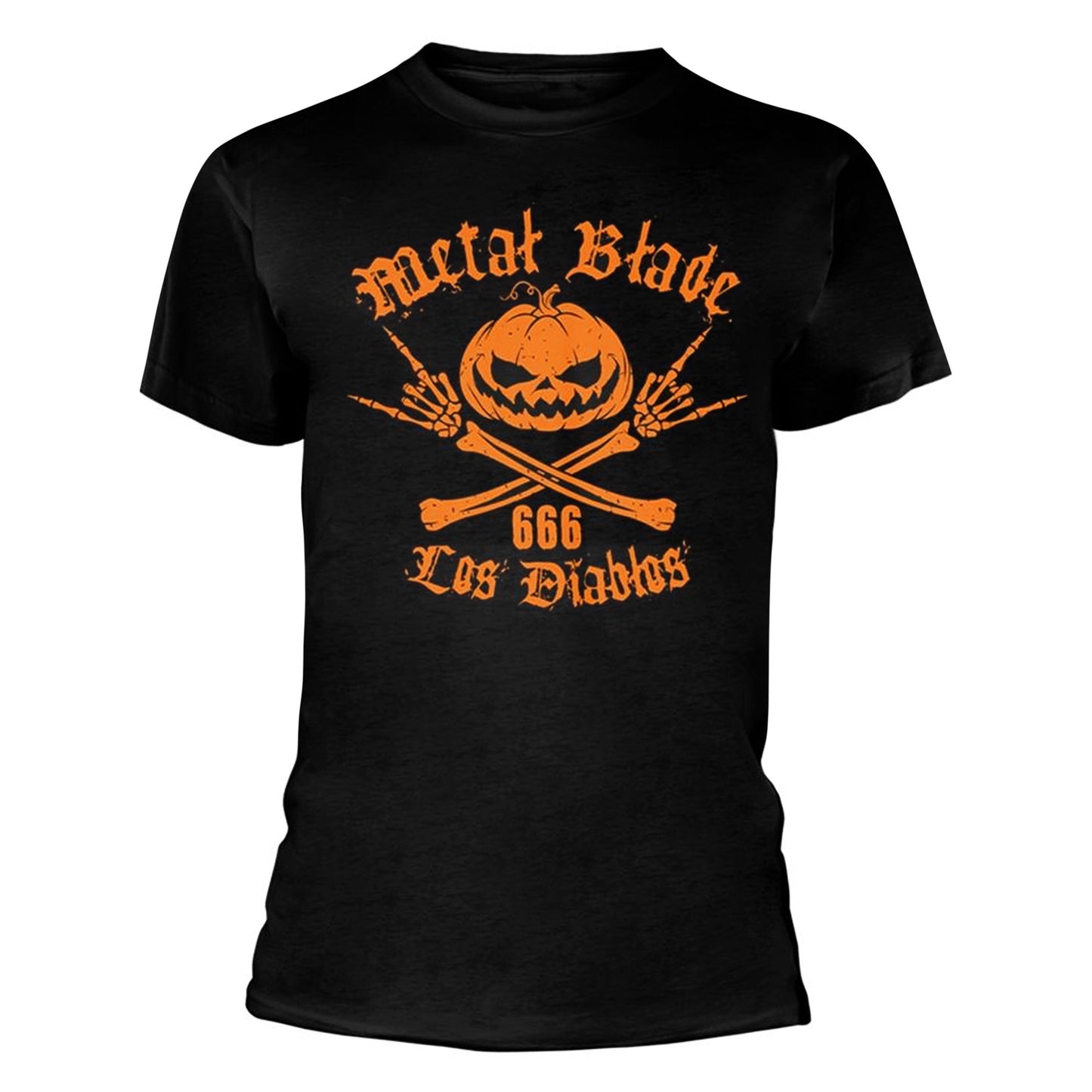 Black - Front - Metal Blade Records Unisex Adult Los Diablos T-Shirt