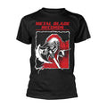 Black - Front - Metal Blade Records Unisex Adult Old School Reaper Back Print T-Shirt