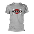 Grey - Front - Tesla Unisex Adult Globe T-Shirt
