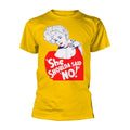 Yellow - Front - Plan 9 Unisex Adult She Shoulda Said No! T-Shirt