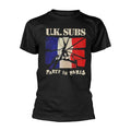 Black - Front - UK Subs Unisex Adult Party In Paris T-Shirt