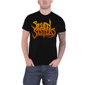 Black - Side - Seven Sisters Unisex Adult Logo T-Shirt