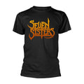 Black - Front - Seven Sisters Unisex Adult Logo T-Shirt