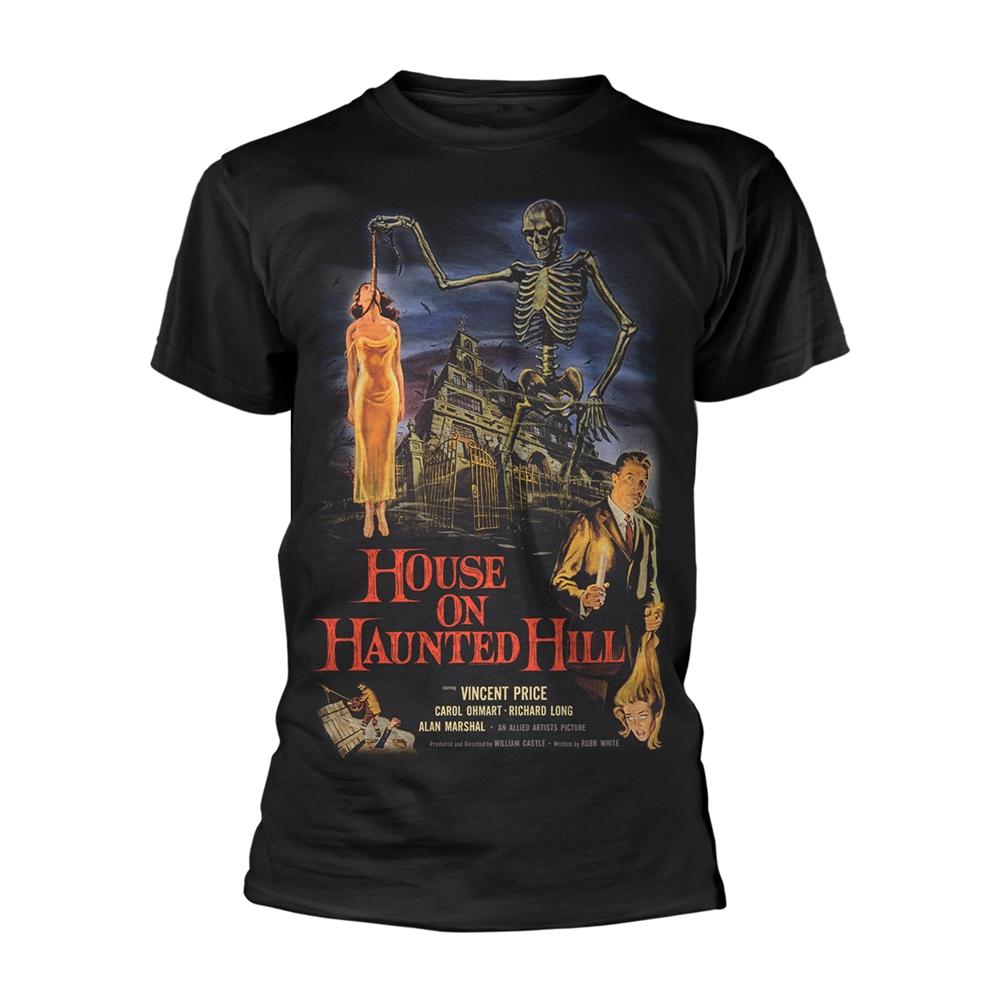 Black - Front - House On The Haunted Hill Unisex Adult T-Shirt