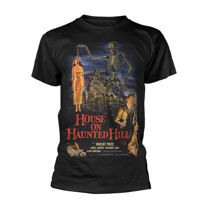Black - Front - House On The Haunted Hill Unisex Adult T-Shirt