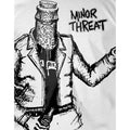 White - Back - Minor Threat Unisex Adult Bottle Man T-Shirt