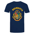 Blue - Front - Harry Potter Womens-Ladies Hogwarts Crest T-Shirt