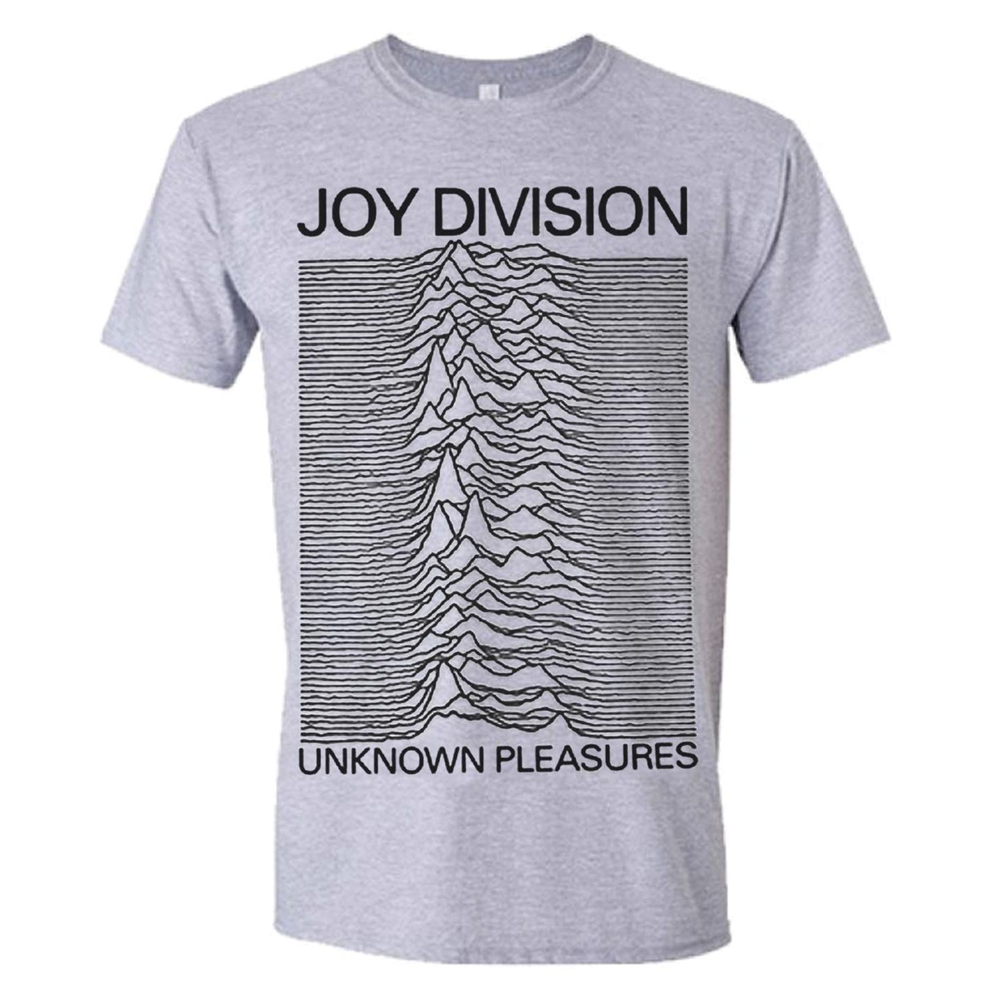 Grey - Front - Joy Division Unisex Adult Unknown Pleasures T-Shirt