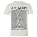 White - Front - Joy Division Unisex Adult Unknown Pleasures T-Shirt