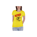Yellow - Back - Buzzcocks Womens-Ladies Lipstick T-Shirt