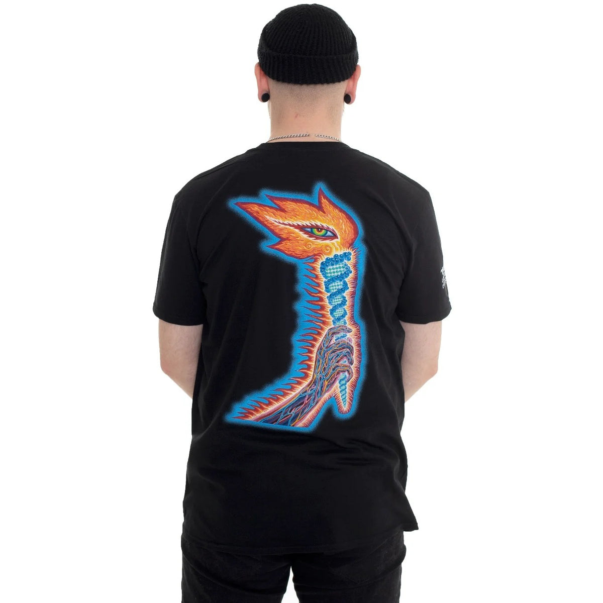 Black - Back - Tool Unisex Adult The Torch T-Shirt