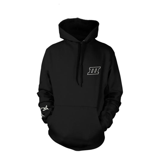 Black - Front - Led Zeppelin Unisex Adult Swirl III Hoodie